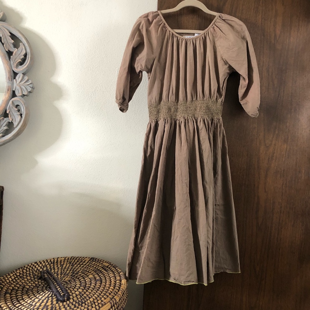 VINTAGE/ cotton peasant dress